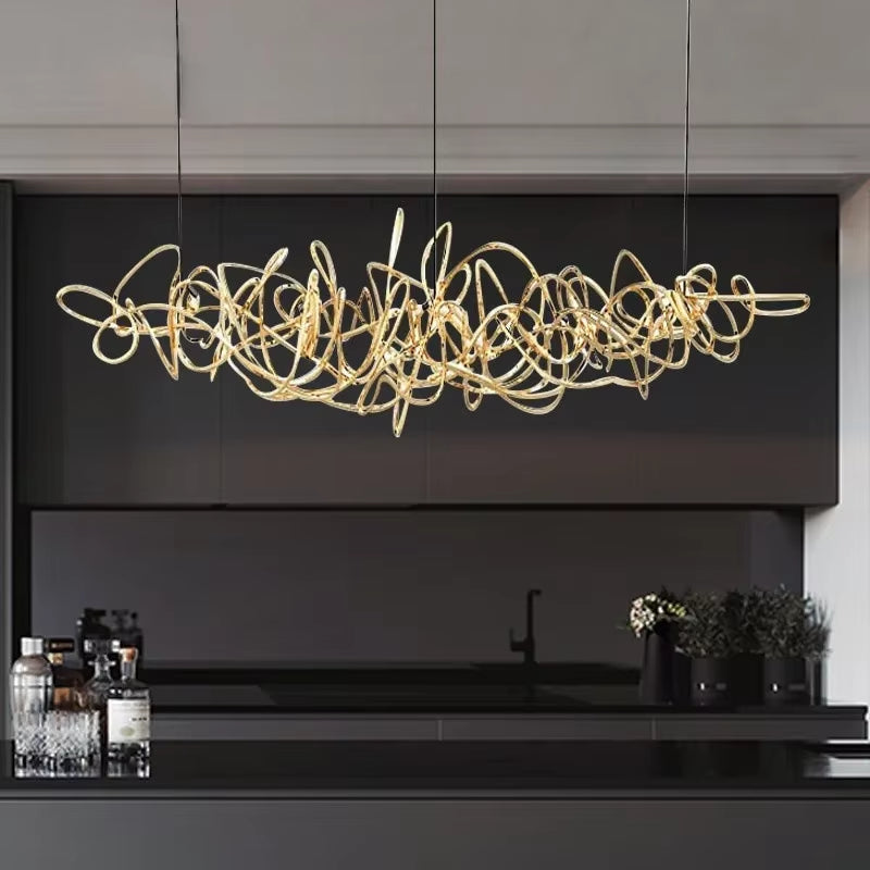 Designer Post-Modern Pendant Lamp Living Dining Room Restaurant Bar Modern Suspension Chandelier Art Creative Lights Decoration