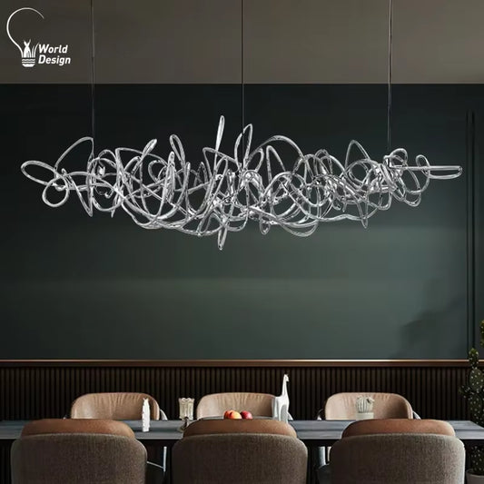 Designer Post-Modern Pendant Lamp Living Dining Room Restaurant Bar Modern Suspension Chandelier Art Creative Lights Decoration
