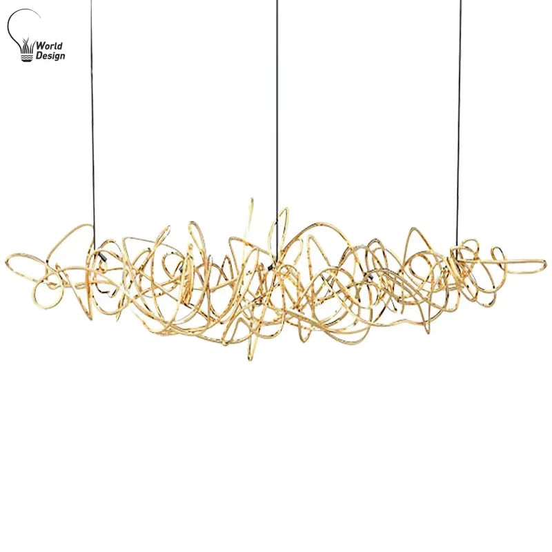 Designer Post-Modern Pendant Lamp Living Dining Room Restaurant Bar Modern Suspension Chandelier Art Creative Lights Decoration